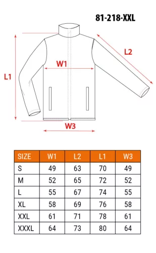 NEO TOOLS Karcsúsított(Slim fit) Munkavédelmi kabát, HD,, 60% pamut, 37% polyester, 3% elastane, 285 g/m2, XXL 81-218-XXL