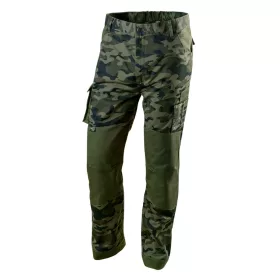   NEO TOOLS Terepmintás Munkásnadrág,CAMO, 60% pamut, 40% polyester, 255 g/m2, M 81-221-M