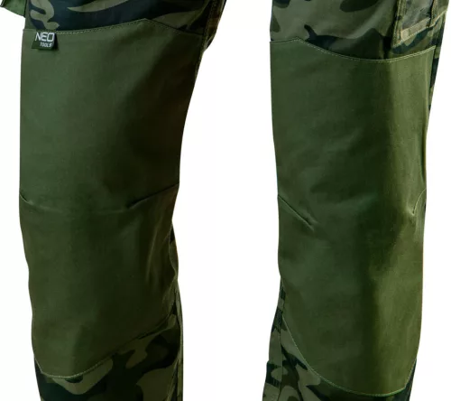 NEO TOOLS Terepmintás Munkásnadrág,CAMO, 60% pamut, 40% polyester, 255 g/m2, XL 81-221-XL