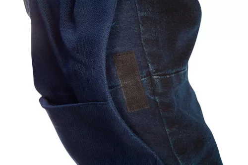 NEO TOOLS Farmer Munkásnadrág, DENIM, 98% pamut, térdvédő betét zsebbel, gombos oldalzsebekkel, 255 g/m2, M 81-228-M