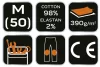 NEO TOOLS Farmer Munkásnadrág, DENIM, 98% pamut, térdvédő betét zsebbel, gombos oldalzsebekkel, 255 g/m2, M 81-228-M