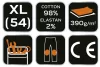 NEO TOOLS Farmer Munkásnadrág, DENIM, 98% pamut, térdvédő betét zsebbel, gombos oldalzsebekkel, 255 g/m2, XL 81-228-XL