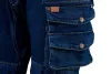 NEO TOOLS Farmer Munkásnadrág, DENIM, 98% pamut, térdvédő betét zsebbel, gombos oldalzsebekkel, 255 g/m2, XS 81-228-XS