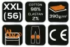 NEO TOOLS Farmer Munkásnadrág, DENIM, 98% pamut, térdvédő betét zsebbel, gombos oldalzsebekkel, 255 g/m2, XXL 81-228-XXL