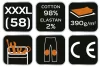 NEO TOOLS Farmer Munkásnadrág, DENIM, 98% pamut, térdvédő betét zsebbel, gombos oldalzsebekkel, 255 g/m2, XXXL 81-228-XXXL
