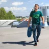 NEO TOOLS Farmer Munkásnadrág, DENIM, cipzáros oldalzsebekkel, 98% pamut, 410 g/m2, M 81-229-M