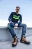 NEO TOOLS Farmer Munkásnadrág, DENIM, cipzáros oldalzsebekkel, 98% pamut, 410 g/m2, XS 81-229-XS