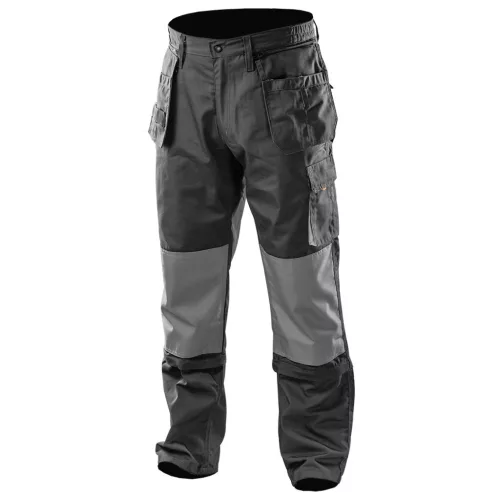 NEO TOOLS Munkásnadrág, HD, S/48 65% poliészter, 35% pamut, 267g/m2, térdprotektor zseb, térd alatt lezippzározható, S 81-230-S