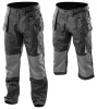 NEO TOOLS Munkásnadrág, HD, XL/56 65% poliészter, 35% pamut, 267g/m2, térdprotektor zseb, térd alatt lezippzározhat, XL 81-230-XL