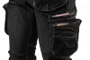 NEO TOOLS Farmer Munkásnadrág, DENIM, fekete, cipzáros oldalzsebekkel, 98% pamut, 410 g/m2, XL 81-233-XL