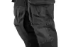 NEO TOOLS Farmer Munkásnadrág, DENIM, fekete, 98% pamut, térdvédő zseb, gombos oldalzsebek, 255 g/m2, XL 81-236-XL