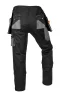 NEO TOOLS Karcsúsított(slim fit), Munkásnadrág, HD, 60% pamut, 37% polyester, 285 g/m2, lecsatolható szerszámzsebek, XS 81-239-XS