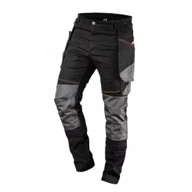  NEO TOOLS Karcsúsított(slim fit), Munkásnadrág, HD, 60% pamut, 37% polyester, 285 g/m2, lecsatolható szerszámzsebek, XXL 81-239-XXL