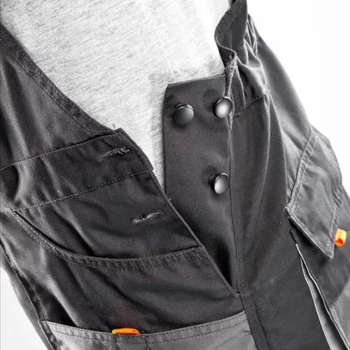 NEO TOOLS Kantáros Munkásnadrág, HD, XXL/58 65% poliészter, 35% pamut, 267g/m2, térdprotektor zseb, fényvisszaverő, XXL 81-240-XXL