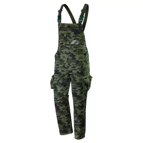 NEO TOOLS Kantáros, terepmintás Munkásnadrág, CAMO, 60% pamut, 40% polyester, 255 g/m2, XL 81-241-XL