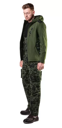 NEO TOOLS Kantáros, terepmintás Munkásnadrág, CAMO, 60% pamut, 40% polyester, 255 g/m2, XS 81-241-XS