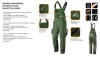 NEO TOOLS Kantáros munkanadrág olíva, 60% pamut, 40% polyester, 255 g/m2,XXL 81-242-XXL