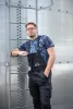 NEO TOOLS Munkanadrág, kantáros, tengerészkék, Navy, 60% pamut + 40% poliészter, XXXL 81-244-XXXL