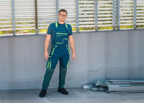 NEO TOOLS Kantáros Munkásnadrág, PREMIUM, 62% pamut, 35% polyester, 3% elastane, L 81-246-L