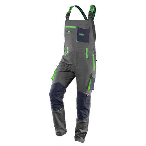 NEO TOOLS Kantáros Munkásnadrág, PREMIUM, 100% pamut, hasadásgátló szövet, L 81-247-L