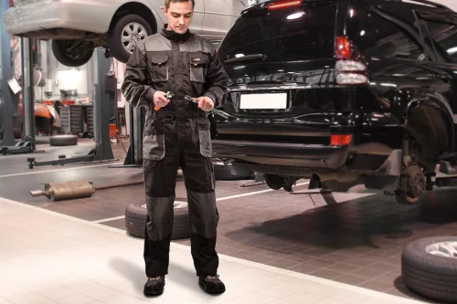 NEO TOOLS Overall, HD, S/48 65% poliészter, 35% pamut, 267g/m2, térdprotektor zseb, vékony fényvisszaverő csík, S 81-250-S