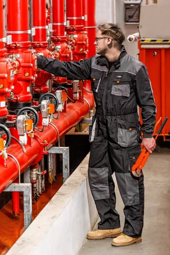 NEO TOOLS Overall, HD, XXL/58 65% poliészter, 35% pamut, 267g/m2, térdprotektor zseb, vékony fényvisszaverő csík, XXL 81-250-XXL