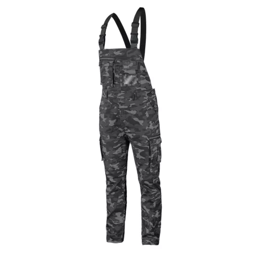 NEO TOOLS Kantáros, terepmintás Munkásnadrág, CAMO URBAN, 60% pamut, 37% poliészter, 3% elasztán, S 81-252-S