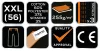NEO TOOLS Kantáros, terepmintás Munkásnadrág, CAMO URBAN, 60% pamut, 37% poliészter, 3% elasztán, XXL 81-252-XXL