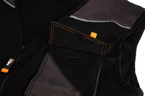 NEO TOOLS Munkamellény karcsúsított(slim fit), 60% pamut, 37% polyester, 3% elastane, 285 g/m2, S 81-268-S