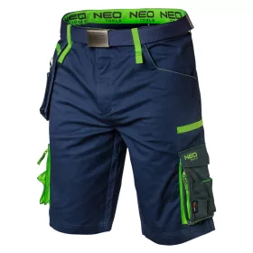   NEO TOOLS Rövid munkásnadrág, övvel, PREMIUM, 62% pamut, 35% polyester, 3% elastane, XXL 81-276-XXL