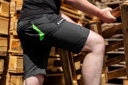 NEO TOOLS Rövid munkásnadrág, PRÉMIUM, 90% POLIAMID 10%ELASZTÁN, 4 IRÁNYÚ SZTRECCS ANYAG, FEKETE, L 81-277-L