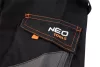 NEO TOOLS Karcsúsított(slim fit) Rövid munkásnadrág, 60% pamut, 37% polyester, 3% elastane, 285 g/m2, övvel, XS 81-278-XS
