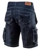 NEO TOOLS Farmer Rövid munkásnadrág, DENIM, cipzáros oldalzsebekkel, 98% pamut, 410g/m2, S 81-279-S