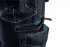 NEO TOOLS Farmer Rövid munkásnadrág, DENIM, cipzáros oldalzsebekkel, 98% pamut, 410g/m2, S 81-279-S