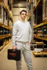 NEO TOOLS Melegítő nadrág, COMFORT, szürke, 79% pamut, XL 81-280-XL