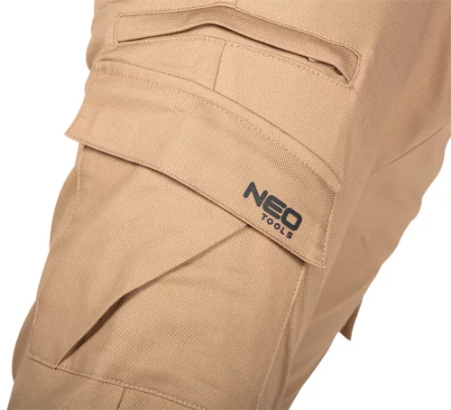 NEO TOOLS Munkásnadrág, OUTDOOR, bézs, 280g/m2, XS 81-285-XS