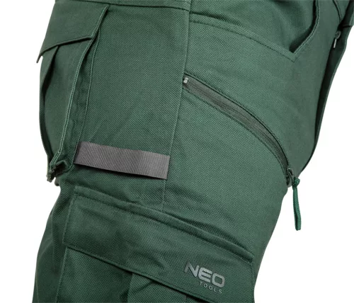 NEO TOOLS Munkásnadrág, OUTDOOR, zöld, 80% pamut, XXXL 81-286-XXXL
