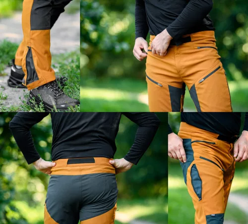 NEO TOOLS Munkásnadrág, OUTDOOR, 4 irányú sztreccs anyag, 210g/m2, mustársárga-szürke, XXXL 81-292-XXXL