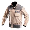 NEO TOOLS Munkadzseki 2 az 1-ben, S/48 100% pamut, 180g/m2, lezippzározható újjak,  81-310-S