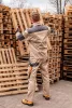 NEO TOOLS Munkadzseki 2 az 1-ben, S/48 100% pamut, 180g/m2, lezippzározható újjak,  81-310-S