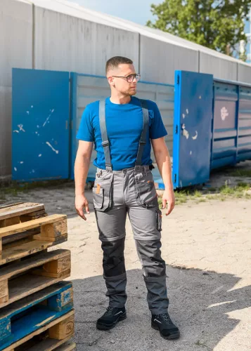 NEO TOOLS Munkanadrág, kantáros, 6 az 1-ben, 100% pamut, M 81-321-M