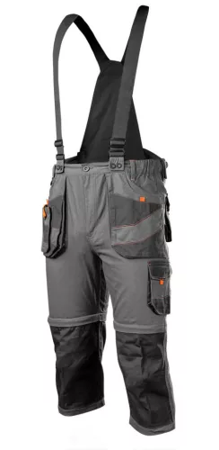 NEO TOOLS Munkanadrág, kantáros, 6 az 1-ben, 100% pamut, M 81-321-M
