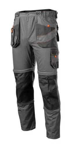 NEO TOOLS Munkanadrág, kantáros, 6 az 1-ben, 100% pamut, XS 81-321-XS