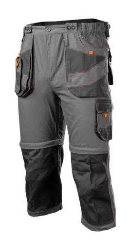 NEO TOOLS Munkanadrág, kantáros, 6 az 1-ben, 100% pamut, XS 81-321-XS