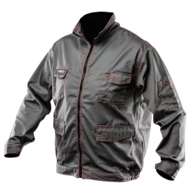   NEO TOOLS Munkavédelmi kabát, BASIC, M/50, 35% pamut, 65% polyester, Többfunkciós zsebek, gumírozott derék, CE EN341 81-410-M