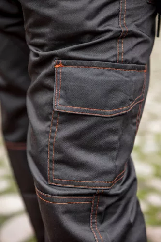 NEO TOOLS Munkásnadrág, BASIC, XL/56, 35% pamut, 65% polyester, 245 g/m2, Többfunkciós zsebek, térdprotektor zseb, XL 81-420-XL
