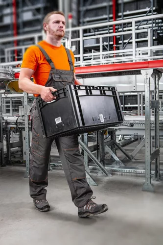 NEO TOOLS Kantáros Munkásnadrág, BASIC, M/50, 35% pamut, 65% polyester, 245 g/m2, térdprotektor zseb, M 81-430-M