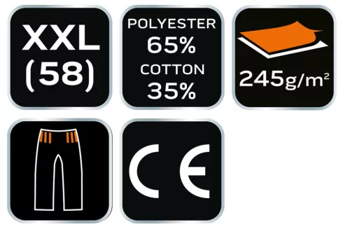 NEO TOOLS Rövid munkásnadrág, BASIC, XXL 81-440-XXL