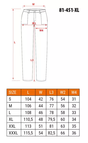 NEO TOOLS Munkásnadrág, sötétkék, XL 81-451-XL