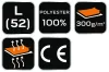 NEO TOOLS Polár Munkavédelmi kabát, tengerészkék, L 81-502-L